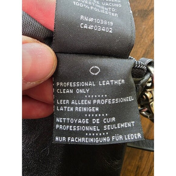 Harley-Davidson Leather Shoulder Bag Clutch Purse Rhinestone Embellished Logo - Picture 10 of 16